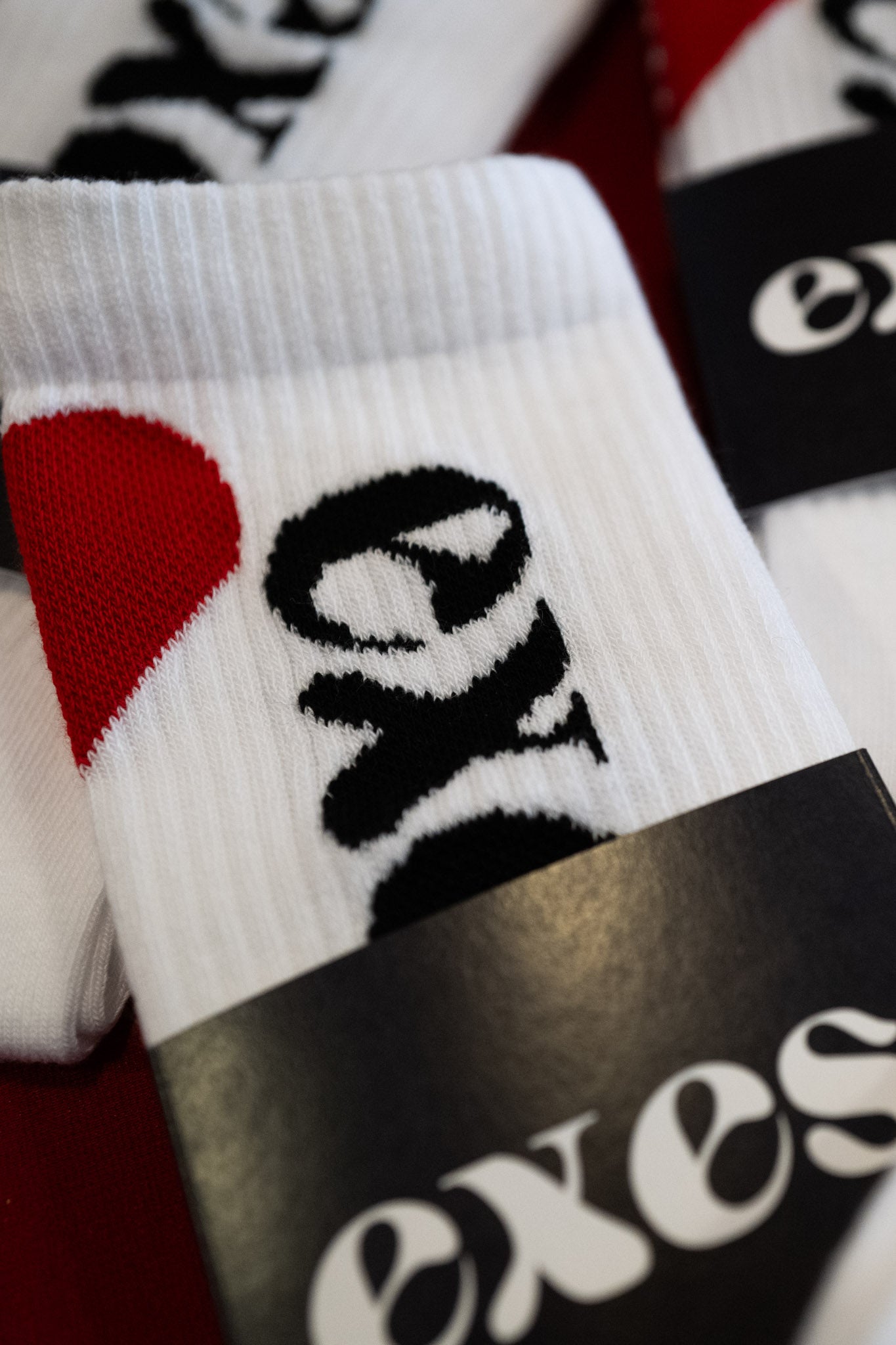 calcetines exes con el embalaje