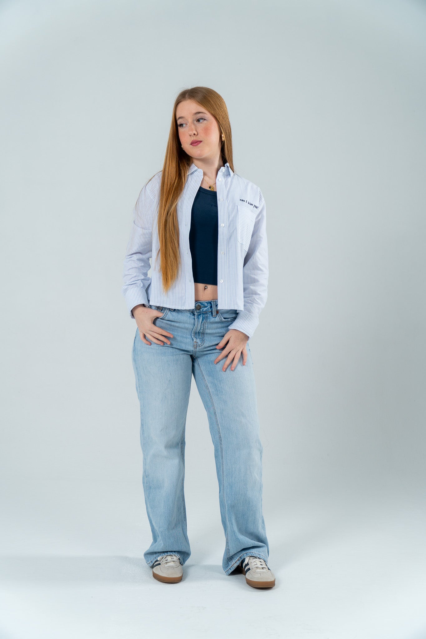 Camisa manga larga "Can I kiss you?"