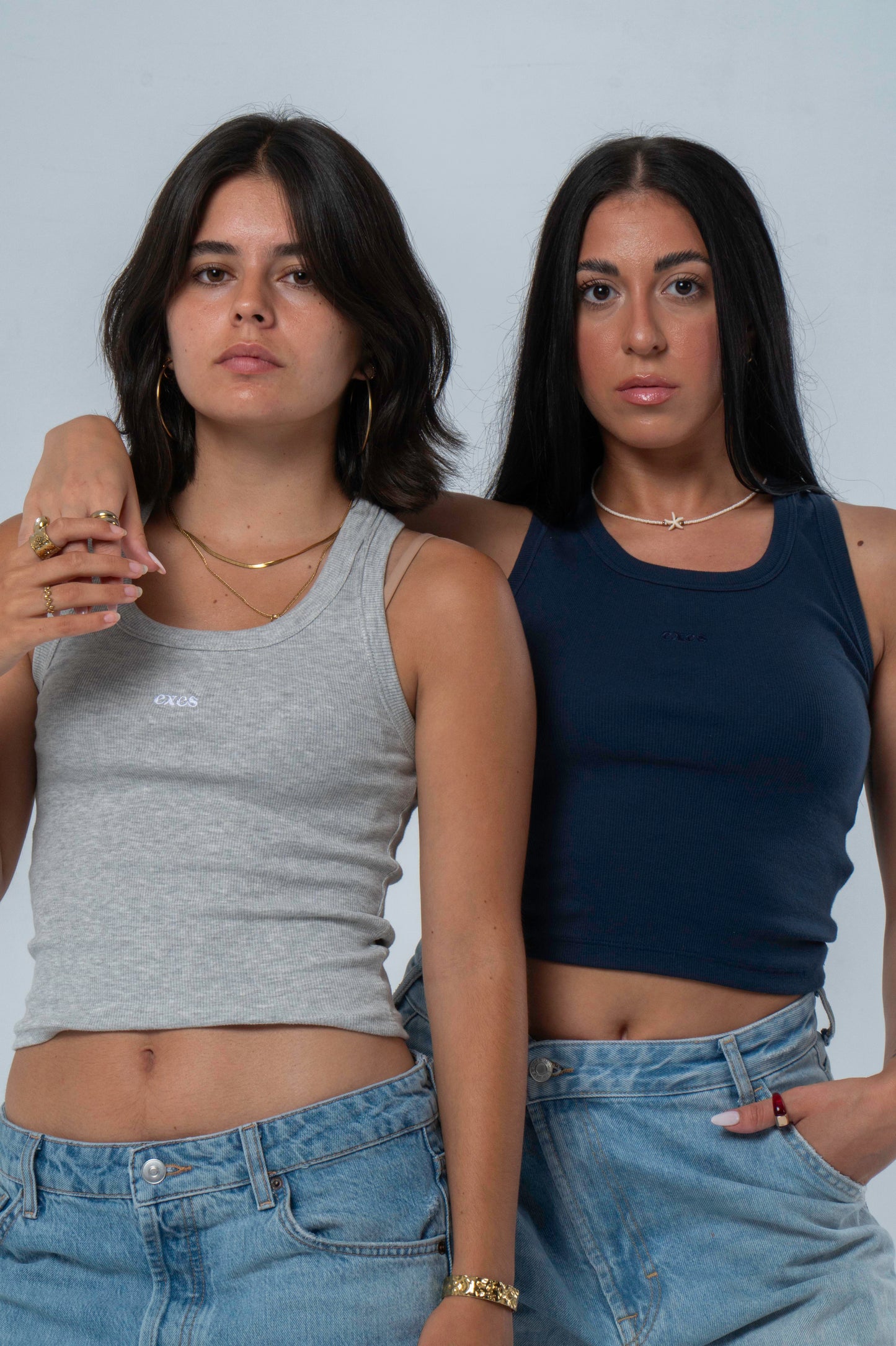 PREVENTA | Tank Top canalé (gris)